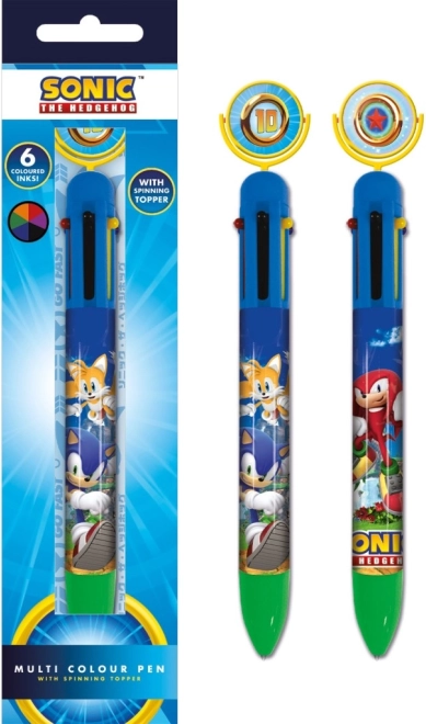 SONIC motívumos golyóstoll, 6 szín