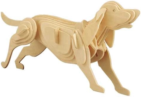Woodcraft fa 3D puzzle kutya