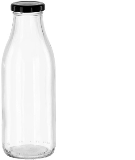 Üveg palack léhez 750 ml, fém csavaros kupakkal (44 mm)