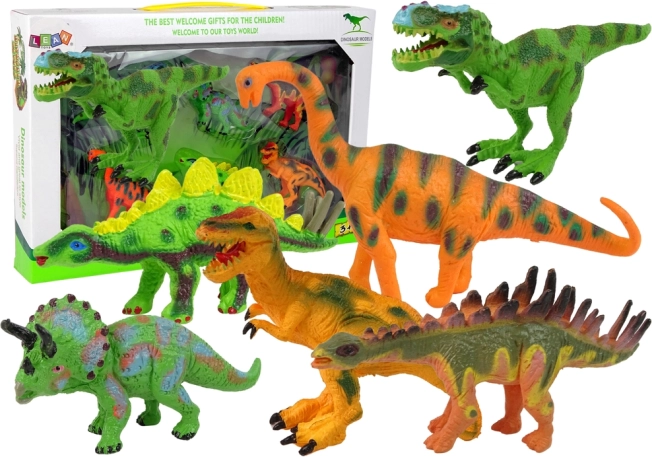 Dinoszaurusz Figurák Készlet 6 Darab Kiegészítő