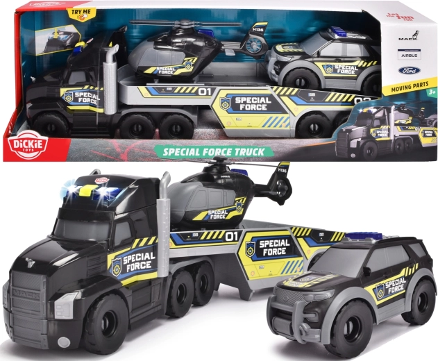 Dickie Toys interaktív rendőrségi mentőjármű-készlet