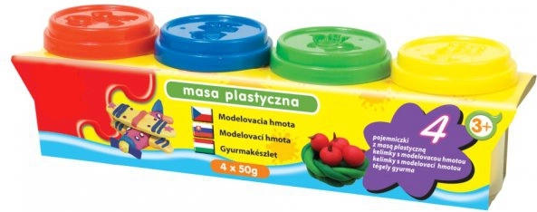 Gyurma – 4 tégelyes készlet (4 szín)