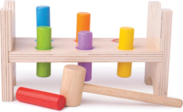 Bigjigs Baby fa kalapálós játék