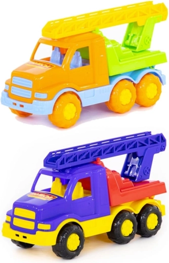 Műanyag tűzoltóautó kihúzható létrával