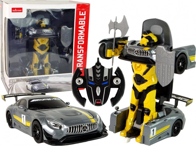 RC autó RASTAR Mercedes-AMG GT3 átalakuló robot 1:14