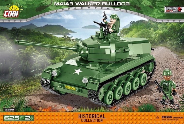 M41A3 Walker Bulldog tank építőkészlet – könnyű amerikai felderítő harckocsi