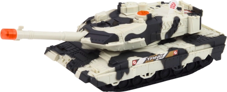 Harckocsi fényekkel, hangokkal és forgatható toronnyal