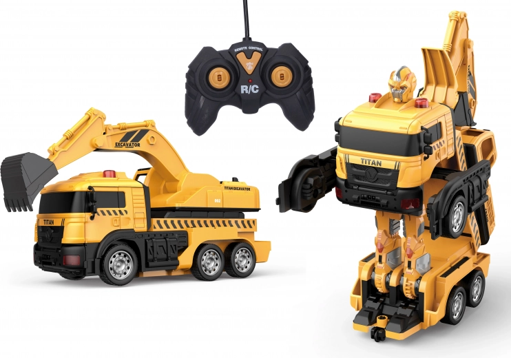 RC autórobot – átalakuló markológép 29 cm