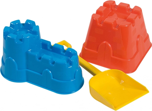 ANDRONI homokozó formák – várfalak lapáttal (vegyes színek)