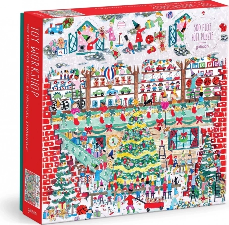 Fóliás puzzle Michael Storrings Karácsonyi játékműhely 500 darab