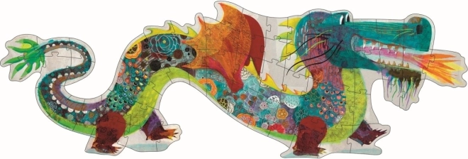 Djeco nagy puzzle Sárkány 58 darab