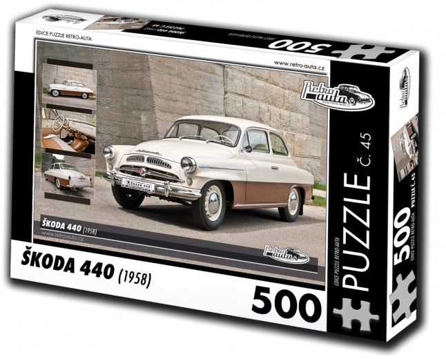 RETRO-AUTA puzzle Škoda 440 – 500 darab