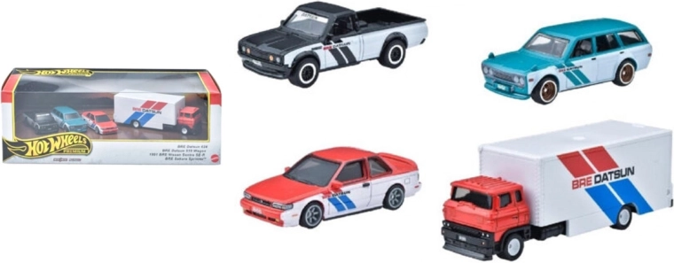 Hot Wheels prémium készlet 4 autóval BRE Datsun