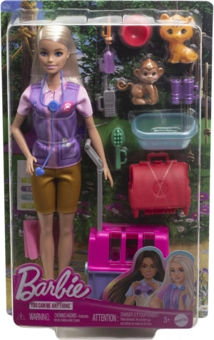 Barbie állatmentő – állatorvosi karrier játékszett