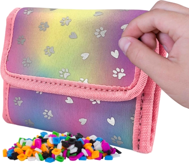 Pixie Crew pénztárca enchanted hearts & paws – rózsaszín szívecskékkel és tappancsokkal