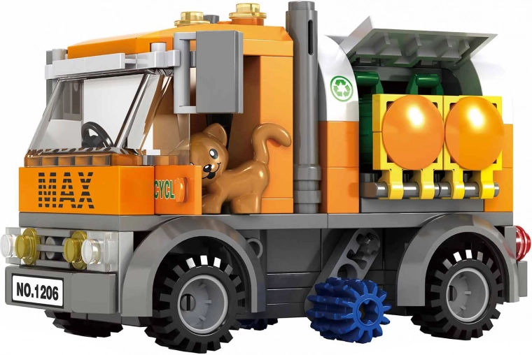 Kompatibilis építőkészlet kukásautó 157 db BLOXO