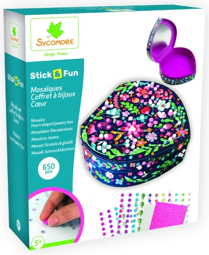 Stick & Fun - Ékszerdoboz Szív Alakú