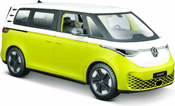 Volkswagen 2023 ID. Buzz sárga fém autómodell 1:24