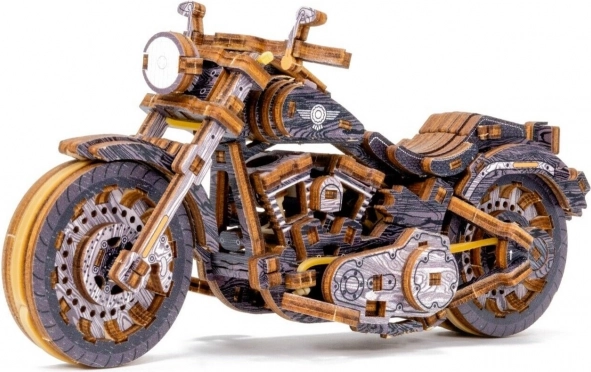 Fa mechanikus modell Cruiser V-Twin motorkerékpár
