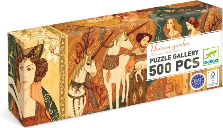 Djeco kirakó – kert egyszarvúval, 500 darabos