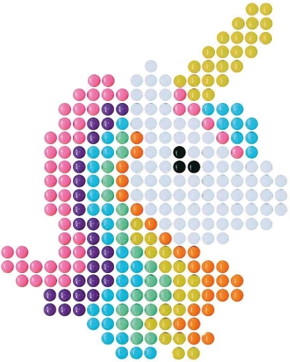 Varázslatos unikornis gyöngyökből