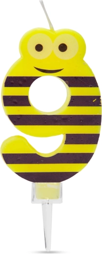 9-es szám alakú tortagyertya