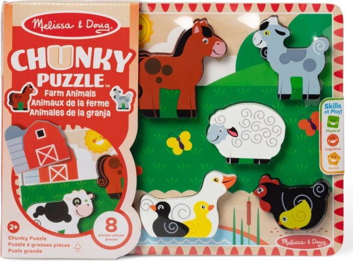 Fa chunky farmás puzzle MELISSA & DOUG
