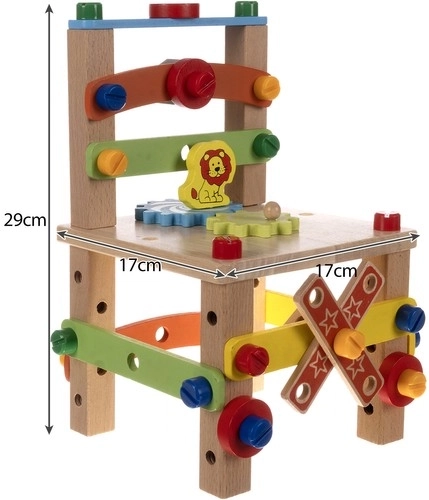 Színes gyerekdesign és fa tartósság