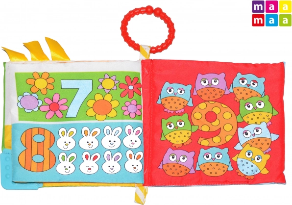 Textil babakönyv 15 × 15 cm