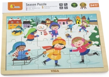 Fa téli kirakó, 24 darabos