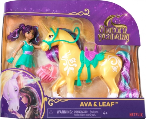 Ava és Leaf figurák az Unicorn Academy-ből
