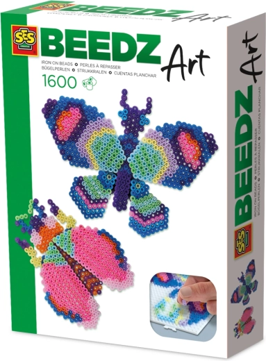 BEEDZ Art vasalható gyöngyök – pillangó és bogár, 3D hatás