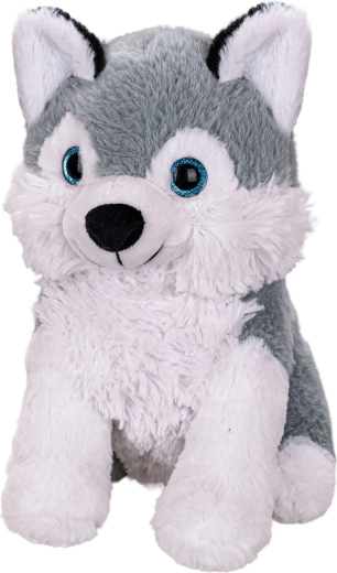 Plüss husky ülő 25 cm
