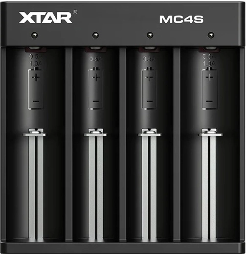 XTAR MC4S Li-ion és Ni-MH akkumulátortöltő – 1 db