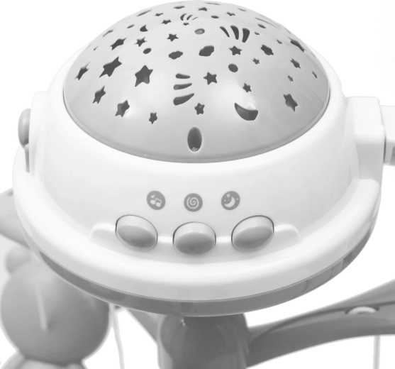 Nyugodt éjszaka fényvetítővel