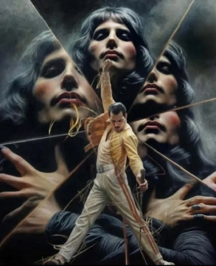 Festés számok szerint Freddie Mercury 40 × 50 cm