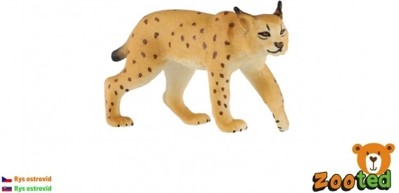 Hiúz műanyag figura 9 cm