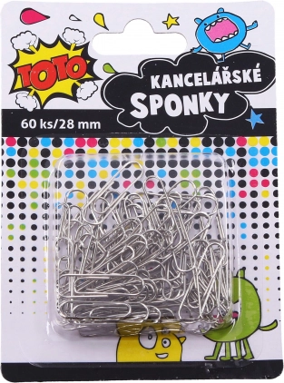 Színes irodai gemkapcsok 28 mm