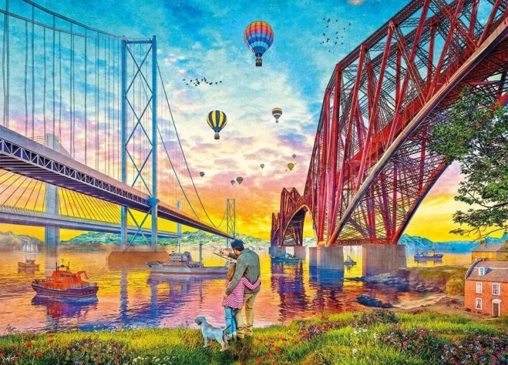 Gibsons puzzle Három híd a folyó felett 1000 darab