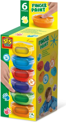 SES Creative ujjfestékek kis tégelyekben