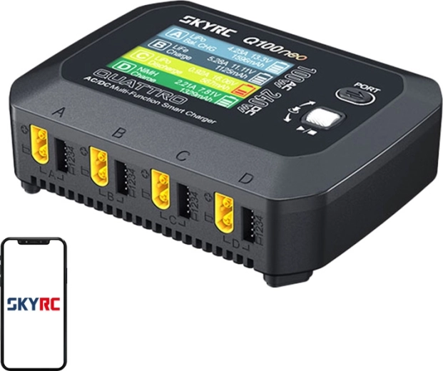 SkyRC Q100neo AC/DC multifunkciós intelligens töltő modellező akkumulátorokhoz