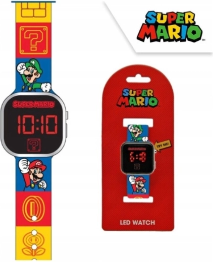 Gyerek LED digitális karóra Super Mario