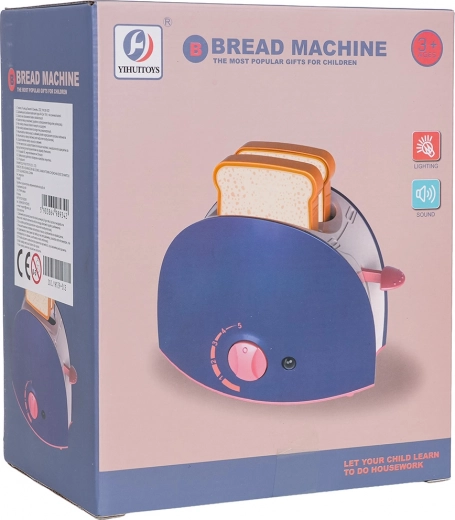 Gyerek kenyérpirító fénnyel és hangokkal