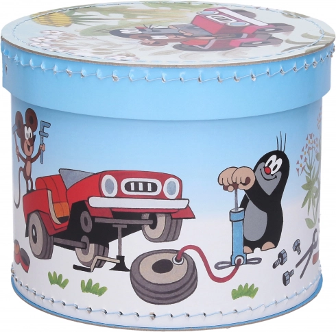 Kerek doboz vághídmotívummal Krtek 20 cm