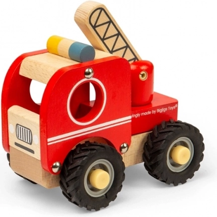 Bigjigs Toys Fa Tűzoltó Autó