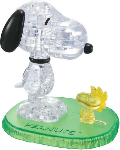 3D Kristály Puzzle Snoopy és Woodstock 41 darabbal