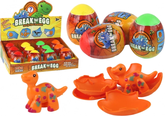 Varázslatos repedő dinoszaurusz tojás héjban 4 szín 6 cm