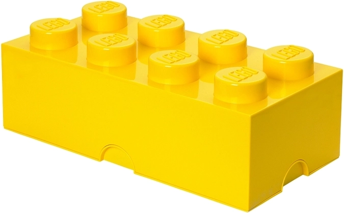 Lego tárolódoboz 8 sárga