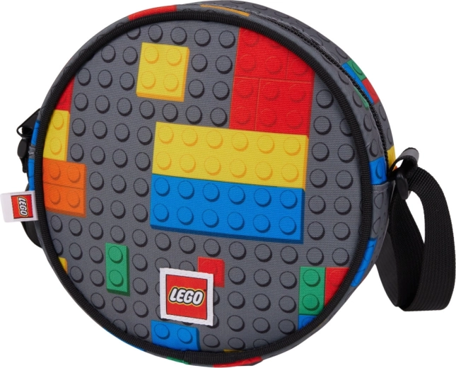 Lego Colorful Bricks színes kockák kerek crossbody táska