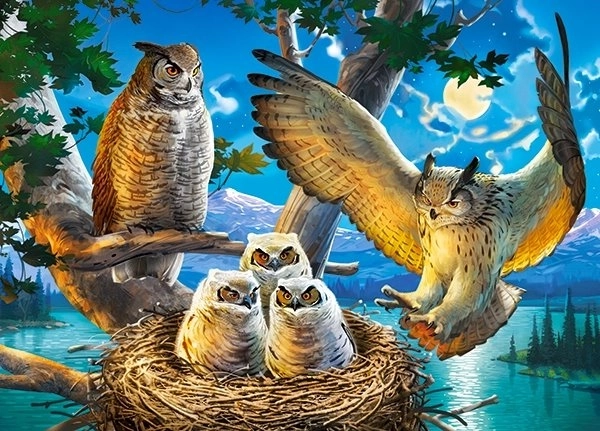 180 darabos puzzle – Bagolycsalád
